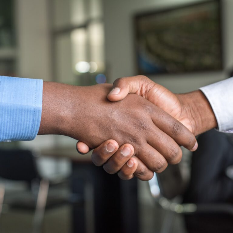 Handschlag bei professioneller Beratung – Immobiliengutachten beauftragen
